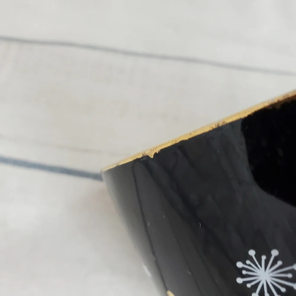 2/$25 David's Tea  Joy Inside Oversized Winter Coffee Mug Black Gold - Picture 10 of 12